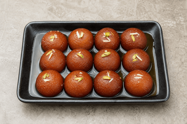 Photorealistic Gulab jamun menu-main p02 food image by VDAMO