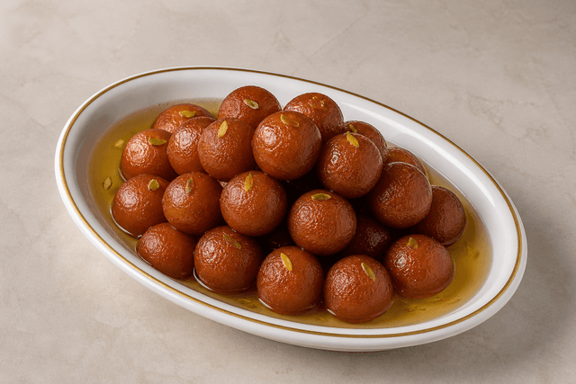 Photorealistic Gulab jamun menu-main p03 food image by VDAMO