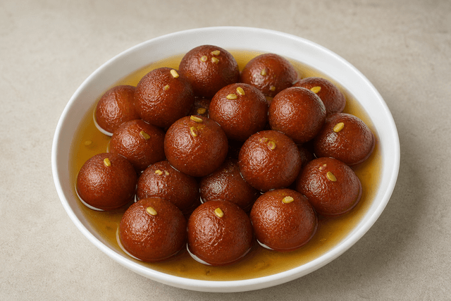 Photorealistic Gulab jamun menu-main p04 food image by VDAMO