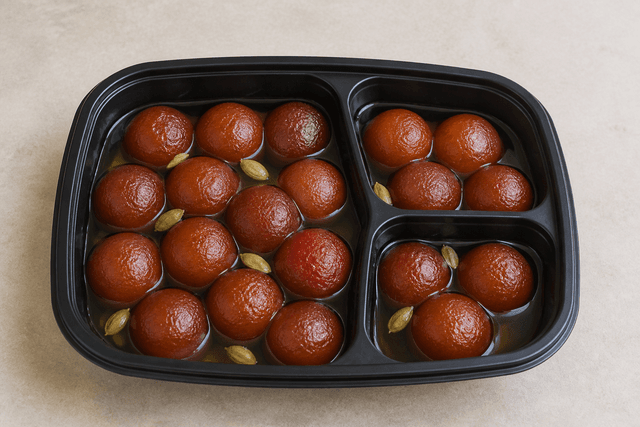 Photorealistic Gulab jamun menu-main p08 food image by VDAMO