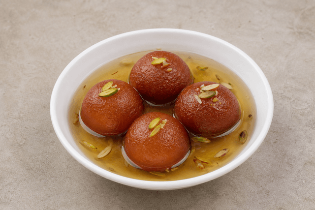 Photorealistic Gulab jamun menu-main p09 food image by VDAMO