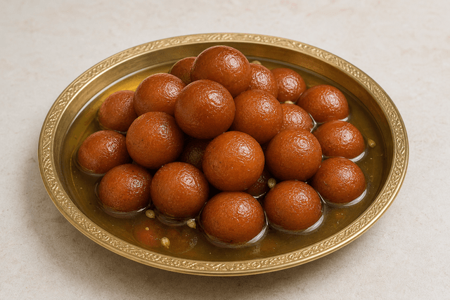 Photorealistic Gulab jamun menu-main p10 food image by VDAMO
