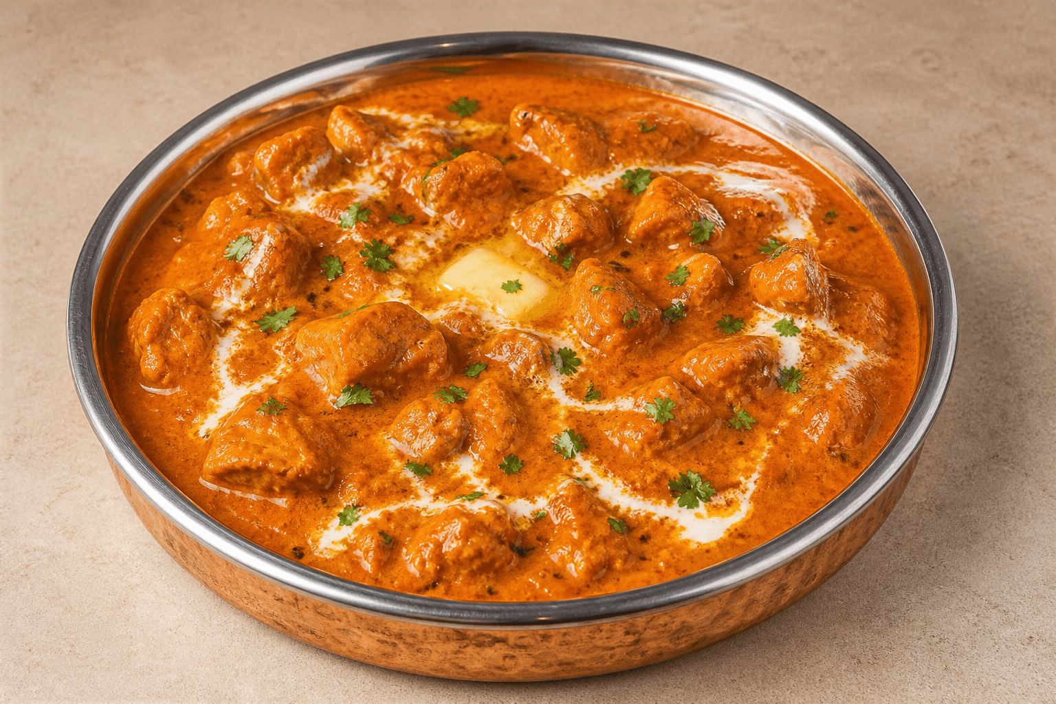 Photorealistic Butter chicken P10 food image by VDAMO
