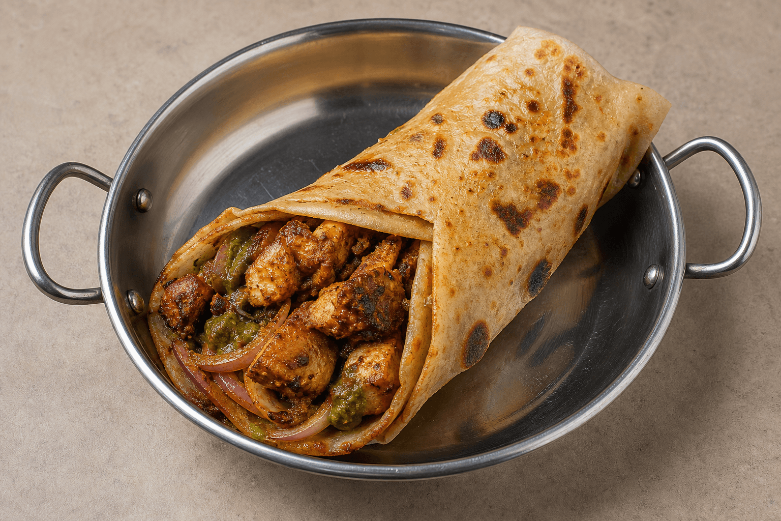 Photorealistic Kathi roll style 007 P05 food image by VDAMO