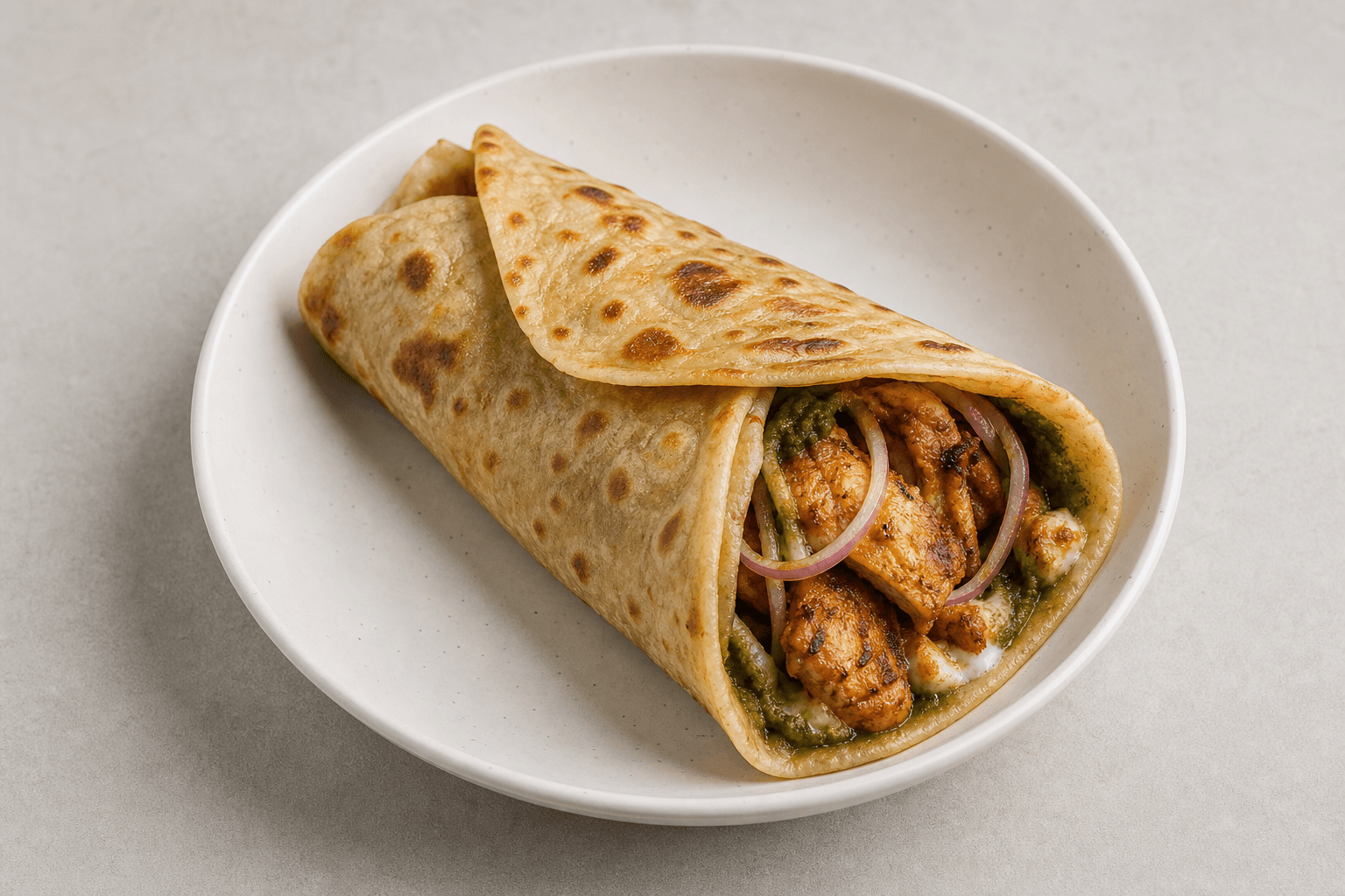 Photorealistic Kathi roll style 031 P04 food image by VDAMO
