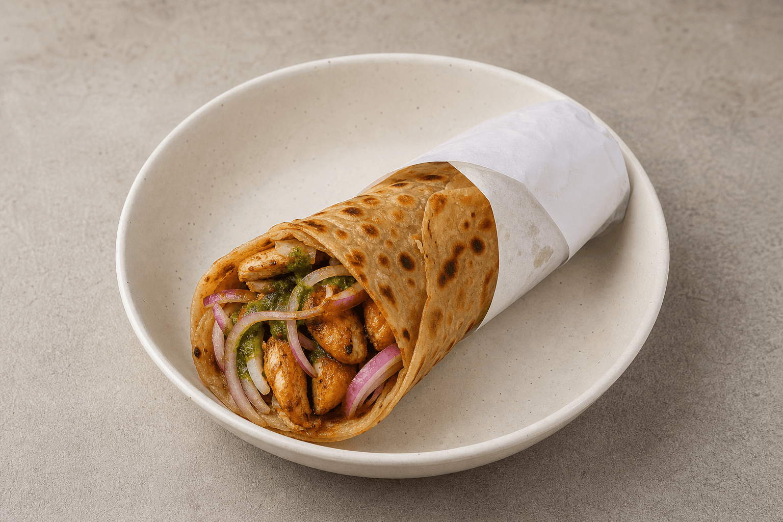 Photorealistic Kathi roll style 043 P04 food image by VDAMO