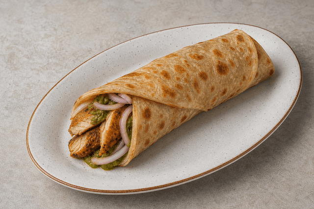 Photorealistic Kathi roll style 079 P03 food image by VDAMO