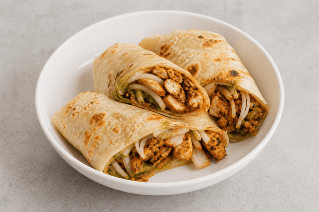 Photorealistic Kathi roll style 079 P04 food image by VDAMO