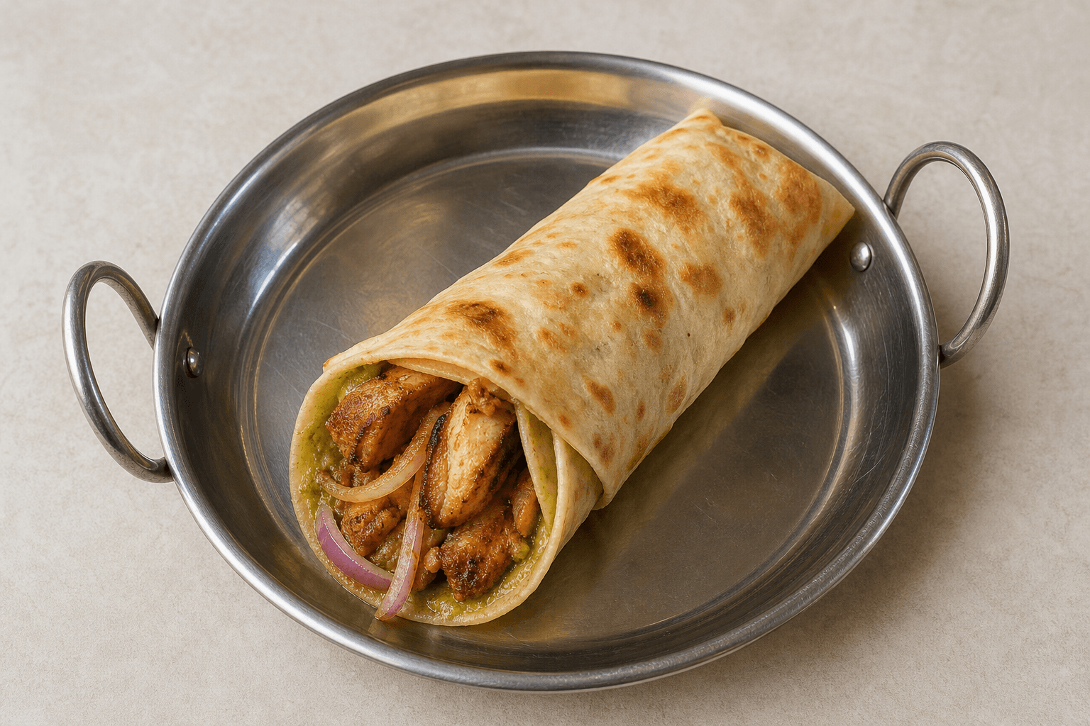 Photorealistic Kathi roll style 079 P05 food image by VDAMO