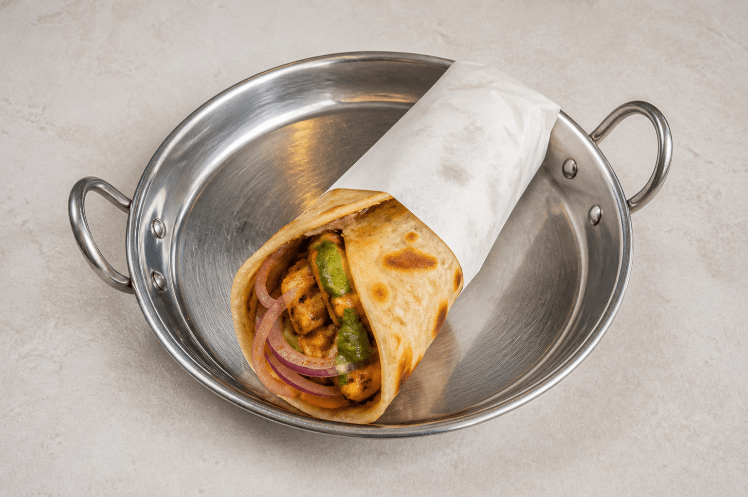Photorealistic Kathi roll style 091 P05 food image by VDAMO