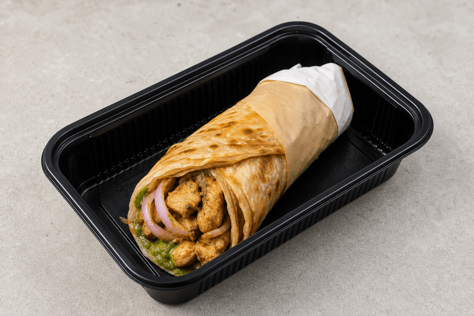 Photorealistic Kathi roll style 091 P06 food image by VDAMO