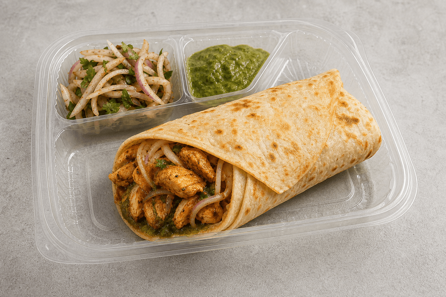 Photorealistic Kathi roll style 091 P07 food image by VDAMO