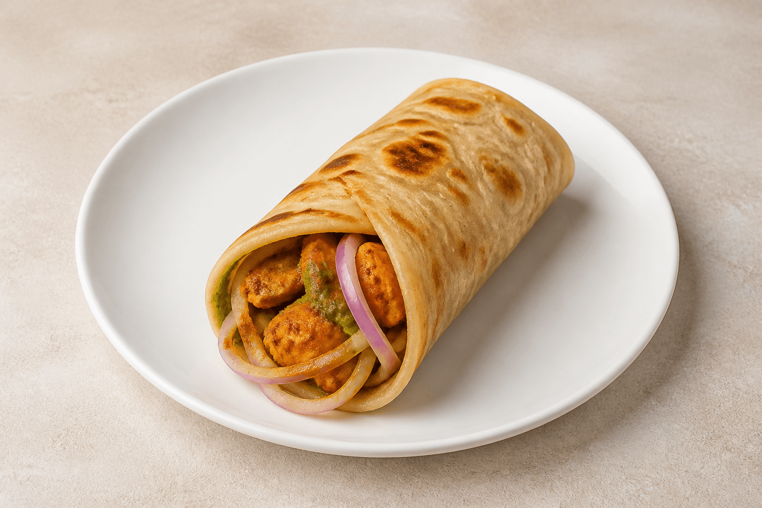 Photorealistic Kathi roll style 091 P09 food image by VDAMO