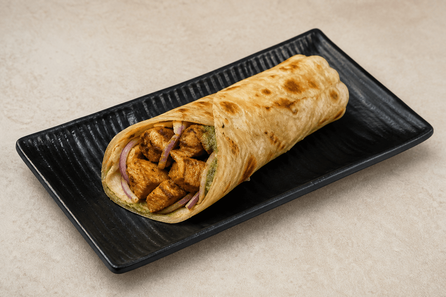Photorealistic Kathi roll style 103 P02 food image by VDAMO