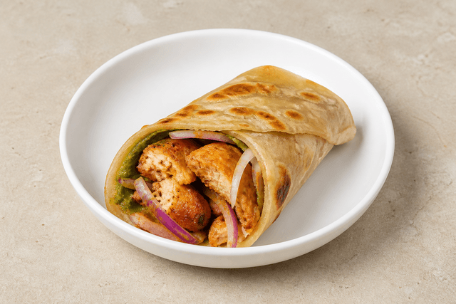 Photorealistic Kathi roll style 103 P04 food image by VDAMO