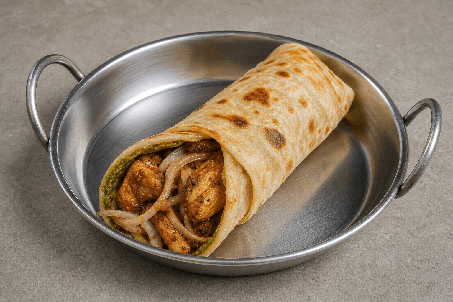 Photorealistic Kathi roll style 127 P05 food image by VDAMO