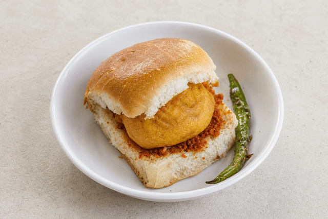Photorealistic Vada pav menu-main p04 food image by VDAMO