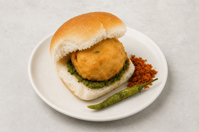 Photorealistic Vada pav menu-main p09 food image by VDAMO