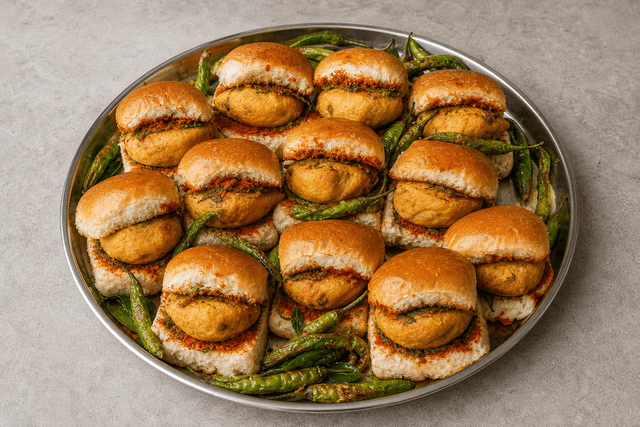 Photorealistic Vada pav menu-main p10 food image by VDAMO