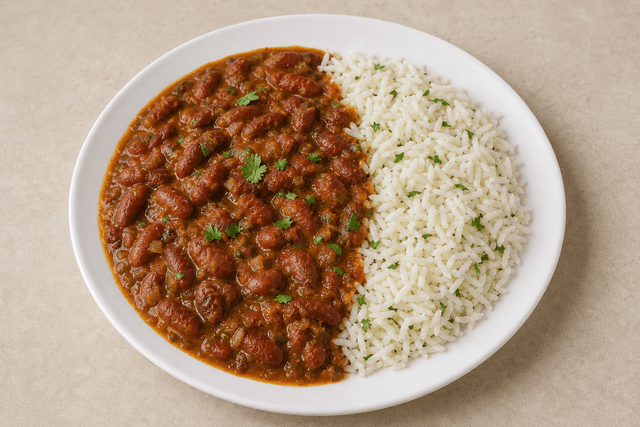 Photorealistic Rajma chawal menu-main p01 food image by VDAMO