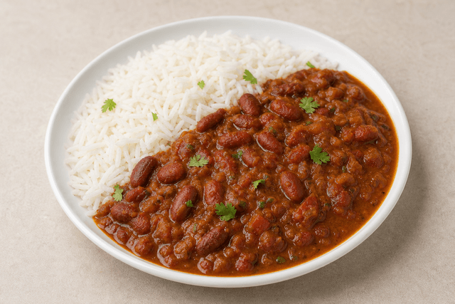 Photorealistic Rajma chawal menu-main p09 food image by VDAMO