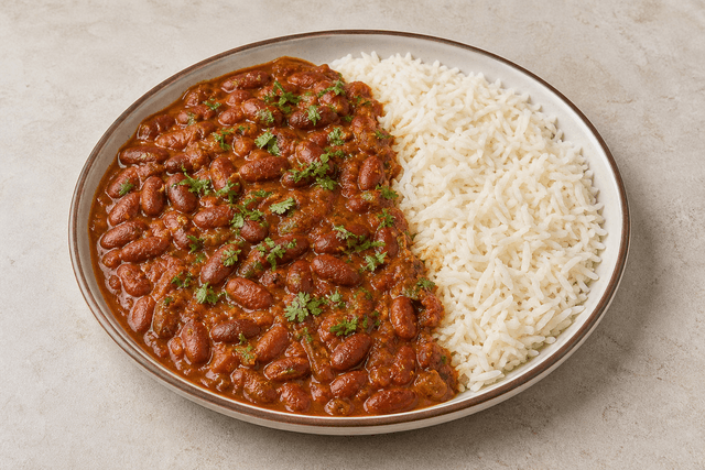 Photorealistic Rajma chawal menu-main p10 food image by VDAMO