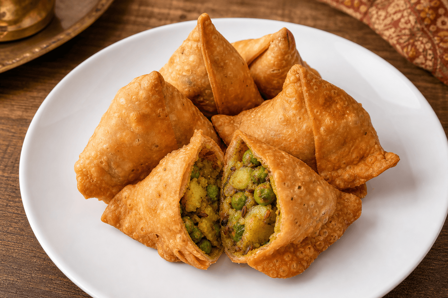 Photorealistic Samosa menu-main food image by VDAMO