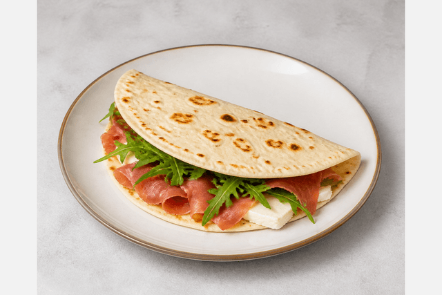 Photorealistic Piadina romagnola menu-main p04 food image by VDAMO