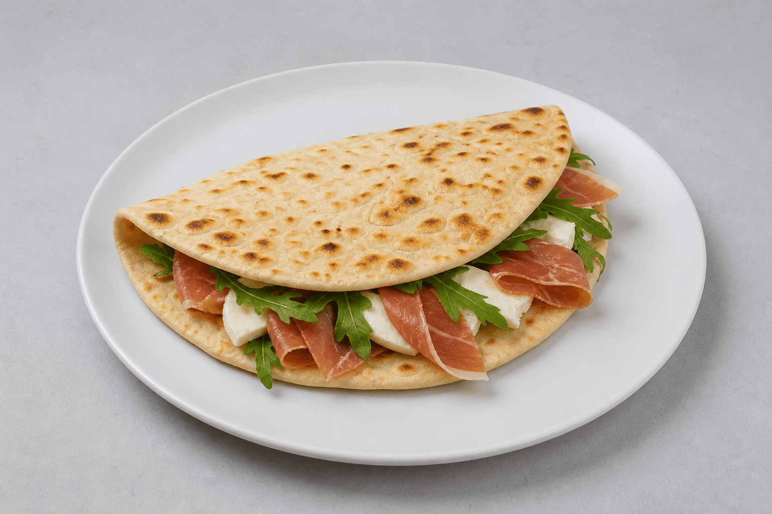 Photorealistic Piadina romagnola menu-main p06 food image by VDAMO