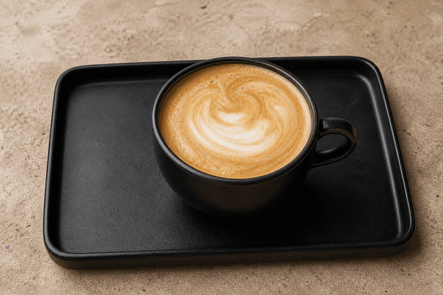 Photorealistic IT Flat white coffee coffee menu-main p02 food image by VDAMO