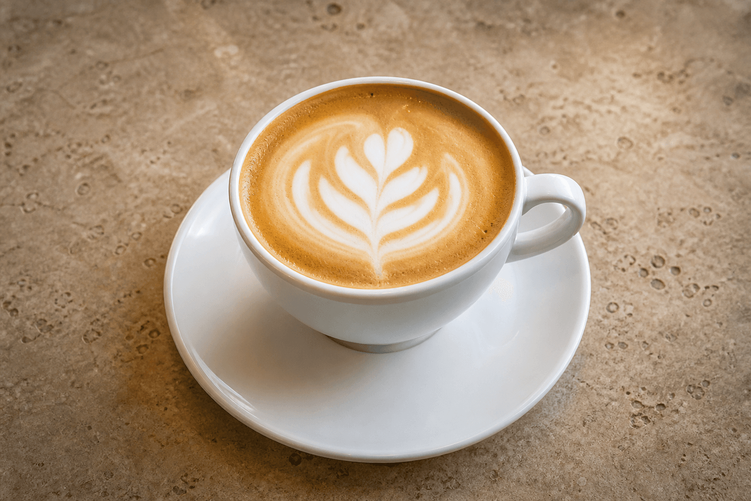 Photorealistic IT Flat white coffee coffee menu-main p08 food image by VDAMO