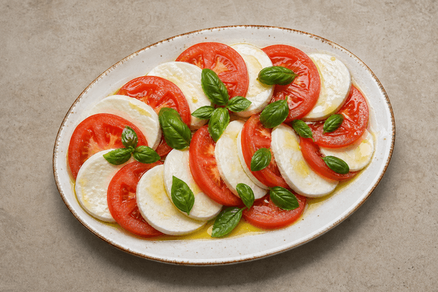 Photorealistic Caprese salad menu-main p03 food image by VDAMO
