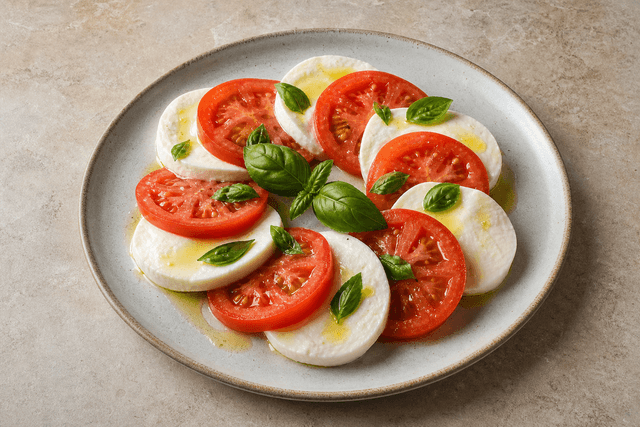 Photorealistic Caprese salad menu-main p05 food image by VDAMO