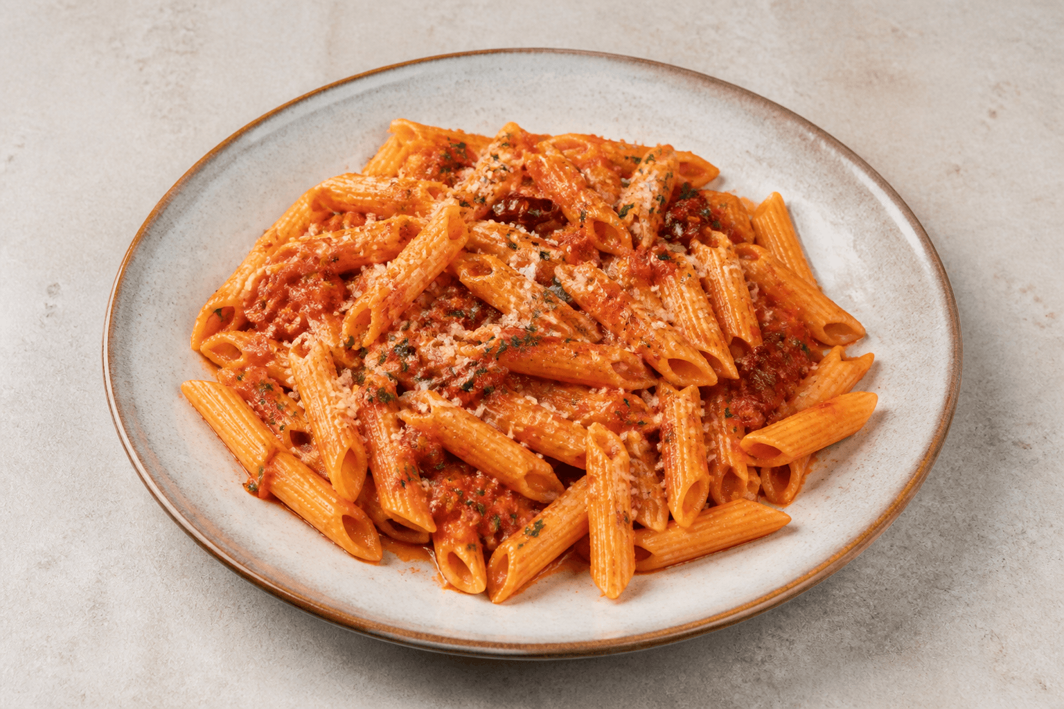 Photorealistic Penne arrabbiata P05 food image by VDAMO