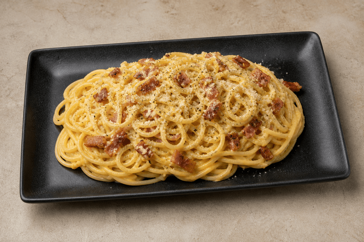 Photorealistic Spaghetti carbonara P02 food image by VDAMO
