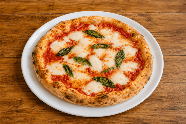 Photorealistic Margherita pizza menu-main p01 food image by VDAMO