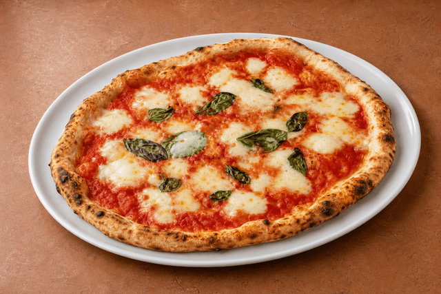 Photorealistic Margherita pizza menu-main p03 food image by VDAMO