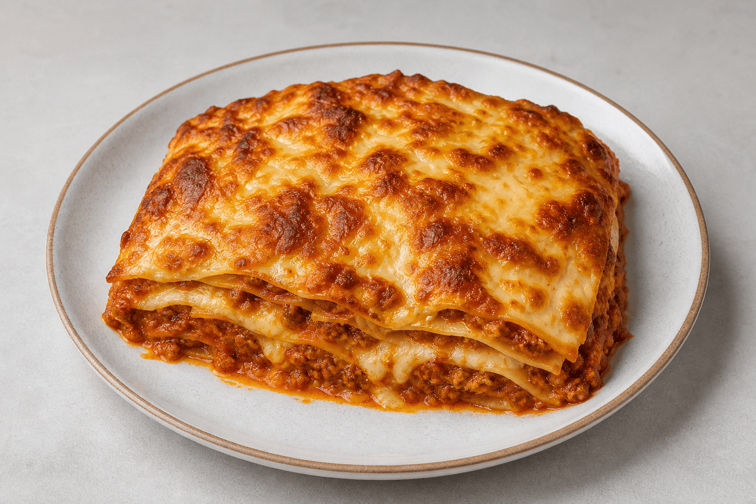Photorealistic Lasagna al forno menu-main p02 food image by VDAMO