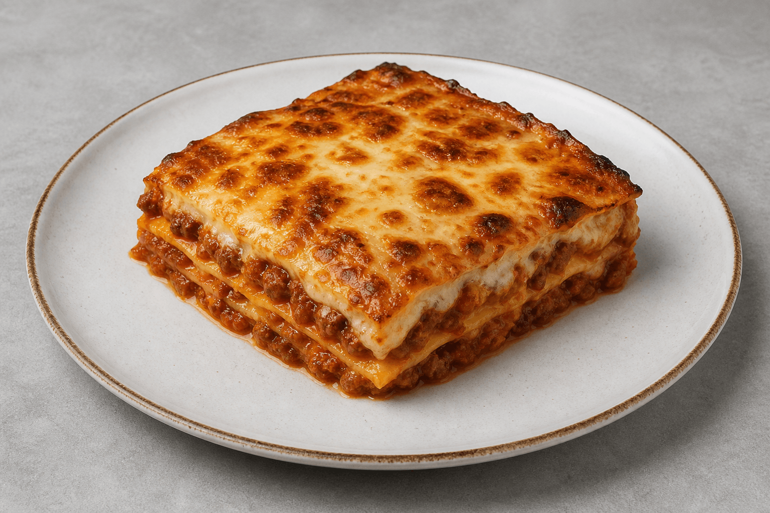 Photorealistic Lasagna al forno menu-main p03 food image by VDAMO
