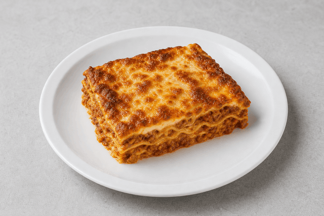 Photorealistic Lasagna al forno menu-main p04 food image by VDAMO