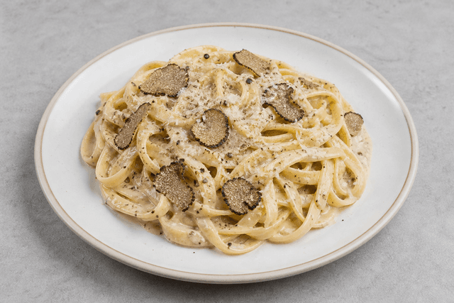 Photorealistic Truffle pasta menu-main p03 food image by VDAMO