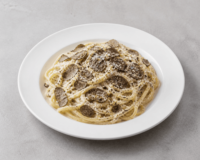 Photorealistic Truffle pasta menu-main p04 food image by VDAMO