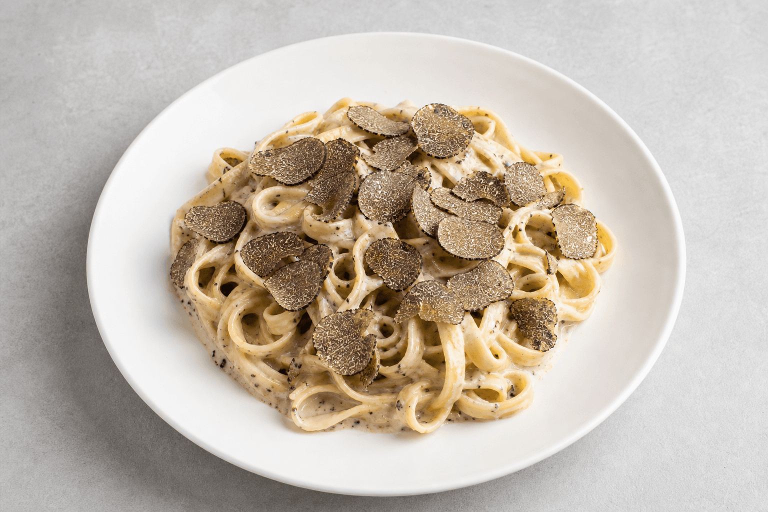Photorealistic Truffle pasta menu-main p09 food image by VDAMO