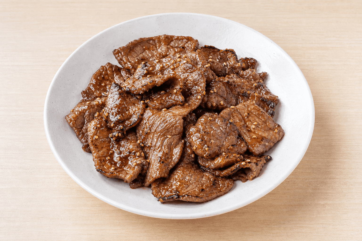 Photorealistic Beef yakiniku style 158 P04 food image by VDAMO