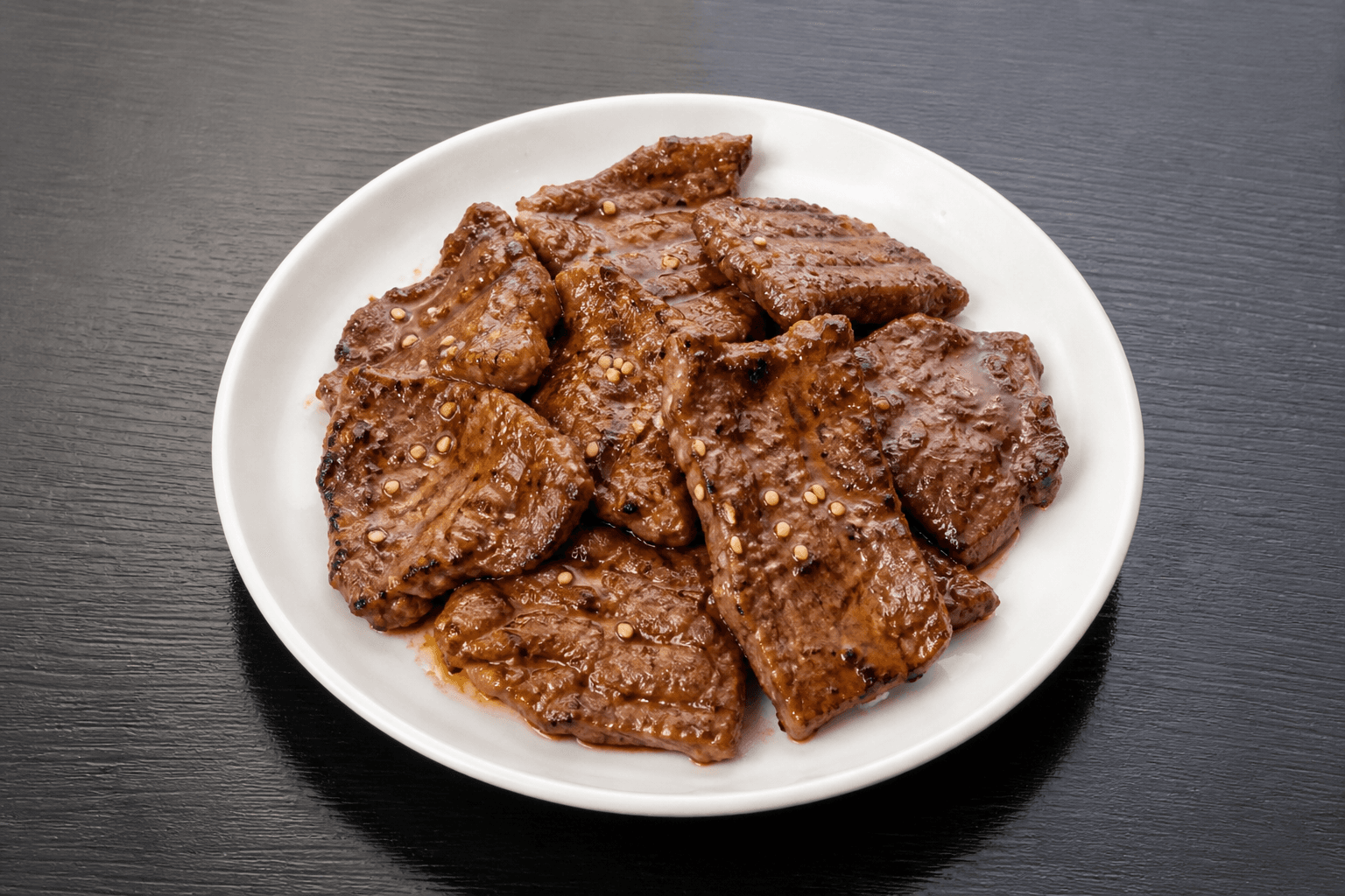 Photorealistic Beef yakiniku style 158 P09 food image by VDAMO