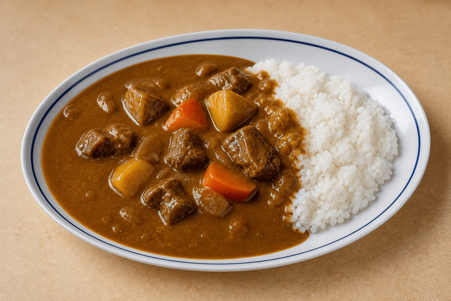 VDAMO food-afbeelding: Japanse curry met rijst P03