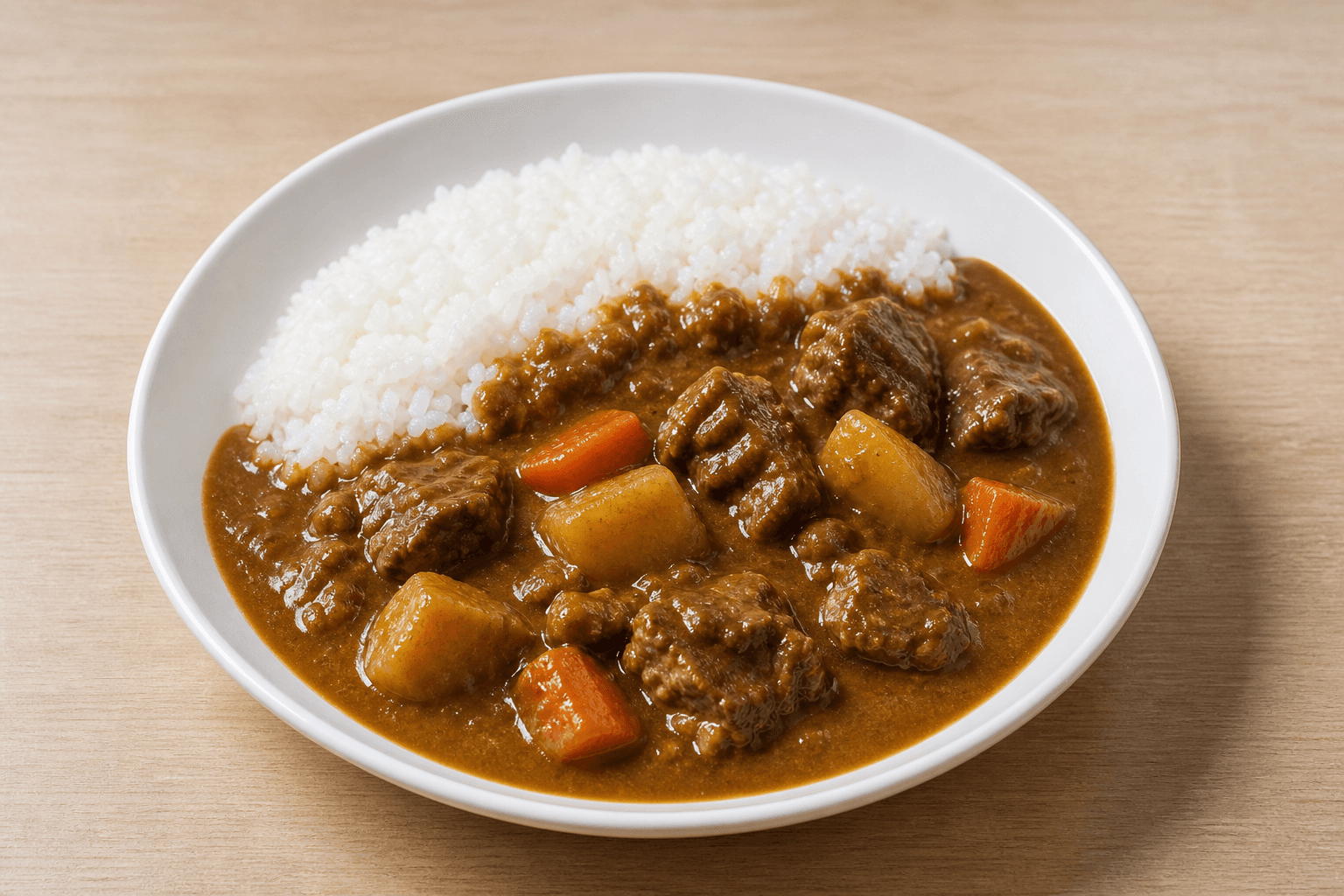 VDAMO food-afbeelding: Japanse curry met rijst P04