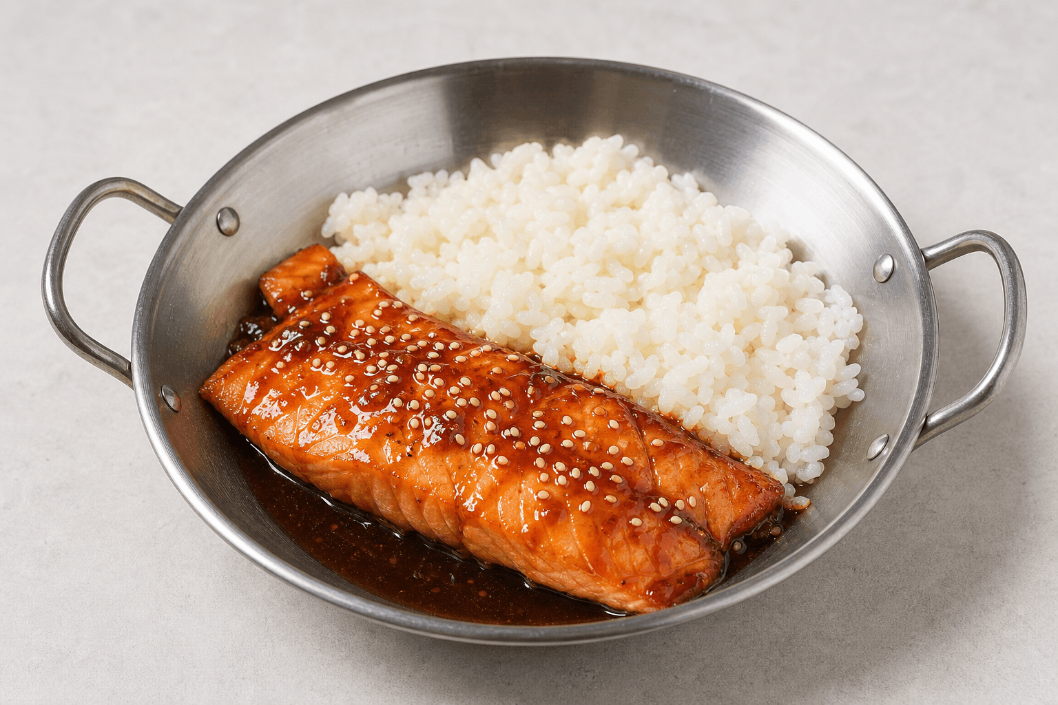 Photorealistic Salmon teriyaki menu-main p05 food image by VDAMO