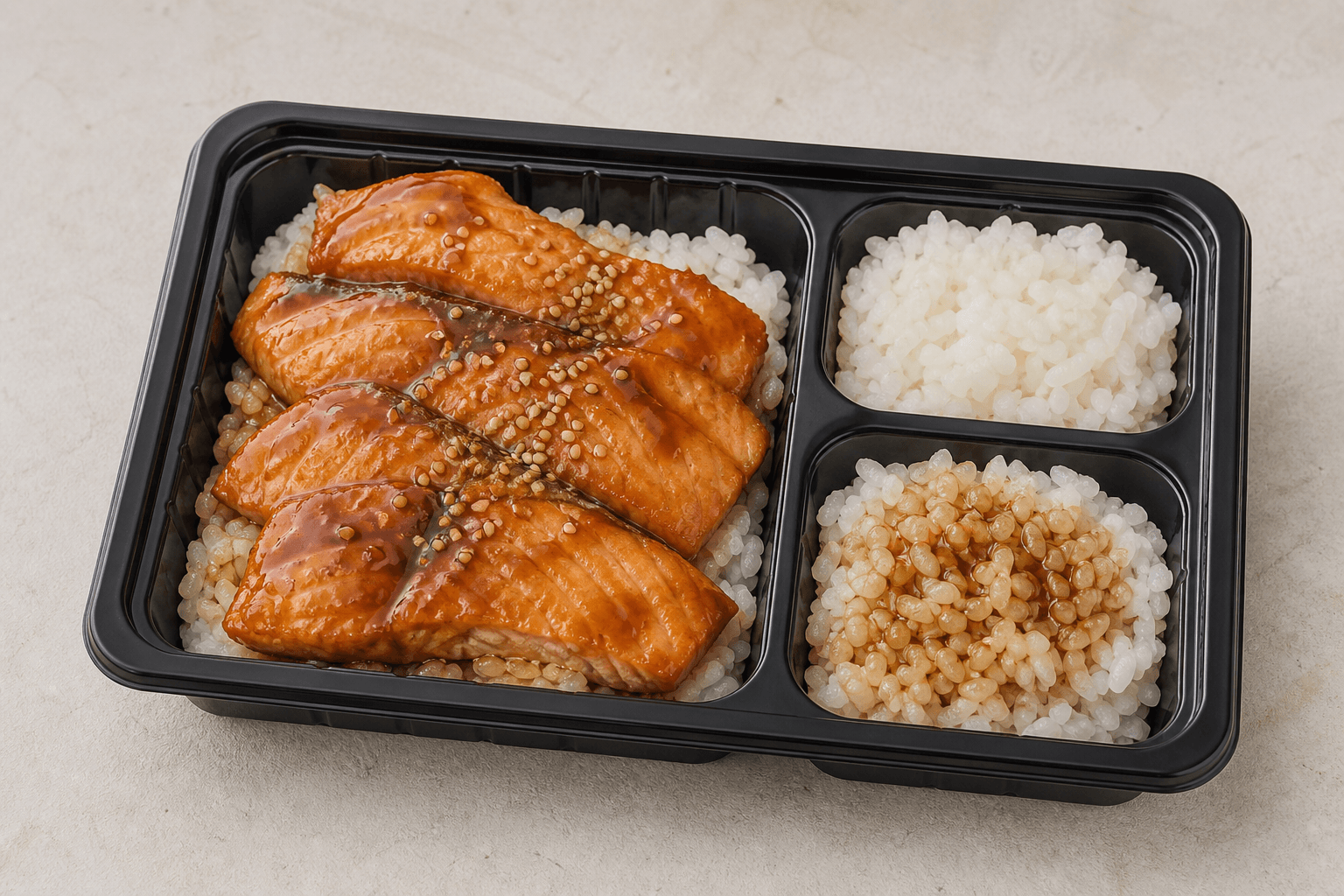 Photorealistic Salmon teriyaki menu-main p08 food image by VDAMO