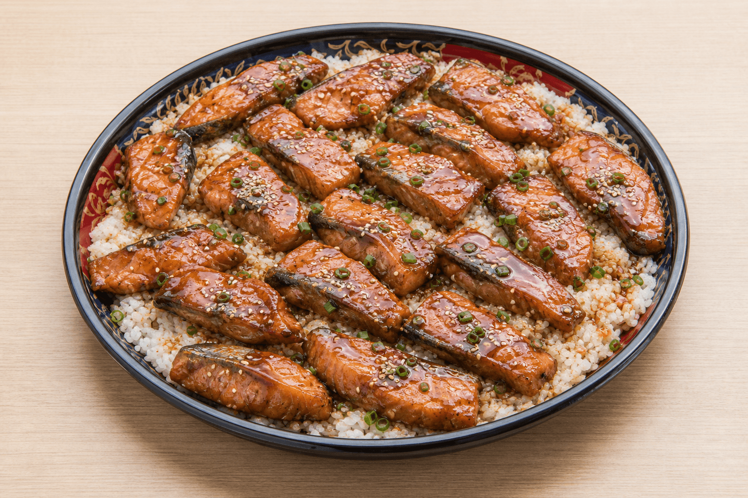 Photorealistic Salmon teriyaki menu-main p10 food image by VDAMO